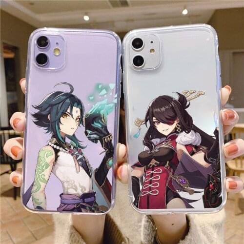 Genshin Impact Anime Phone Cases For iPhone 12 Pro Max XR X XS SE 2020 7 8 6 Plus 5 S Couqe For iPhone 11 Pro Max Bumber Cover