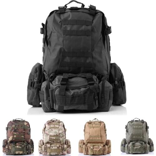 Outdoor Hunting Airsoft 3D Combination Tactical Backpack Army Military Camoufalge Backpack Hiking Camping Backpack