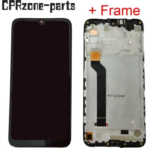 6.26" Black With Frame For Wiko View 3 W-P311 LCD display with touch screen digitizer sensor panel assembly
