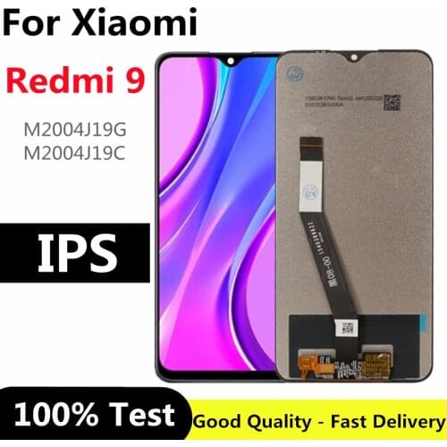 6.53'' For Xiaomi Redmi 9 LCD Display With Touch Screen Digitizer Assembly Repair Parts For Xiaomi M2004J19AG Redmi 9 LCD