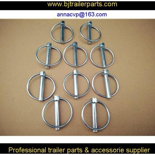 10PCS Lynch pin linch pin, hitch lynch pin 8mm pin x 45mm trailer parts