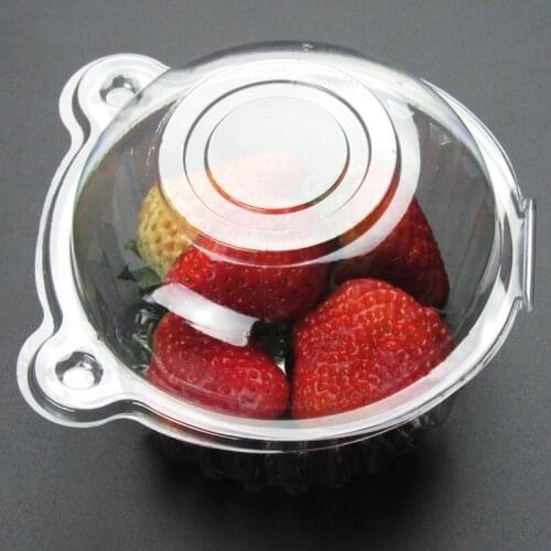 100Pcs Individual Plastic Clear Single Cup Cake Muffin Case Pods Domes Boxes Baking Accessories