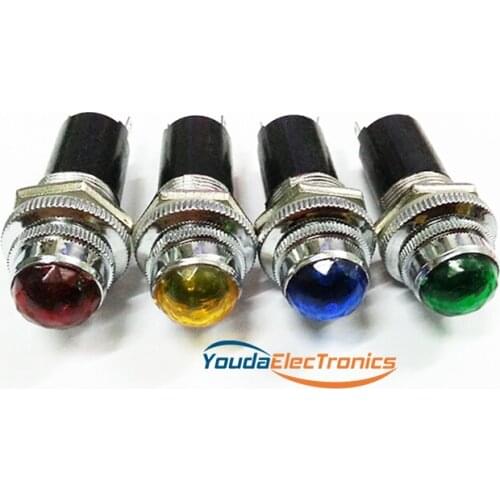 4 colors Tube AMP radio dial indication Lamp Light with 6.3V 0.15A Bulb BAYONET pin