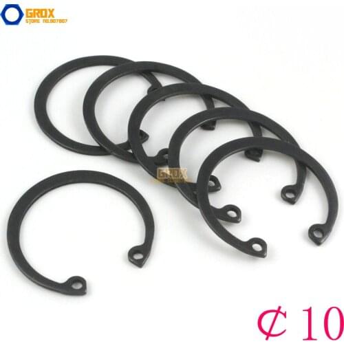 400 Pieces Size: 10 Steel Internal Circlip Snap Retaining Ring