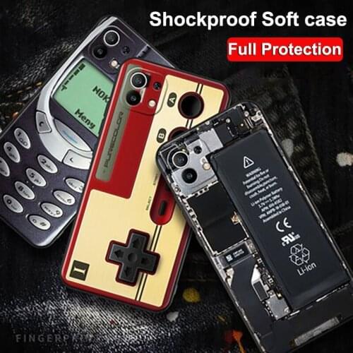 Shell For Xiaomi Mi 11 Pro Case Retro Phone Painted Soft TPU Phone Case For Xiaomi Mi11 Pro Mi11Pro cases For Xiaomi Mi 11 Mi11