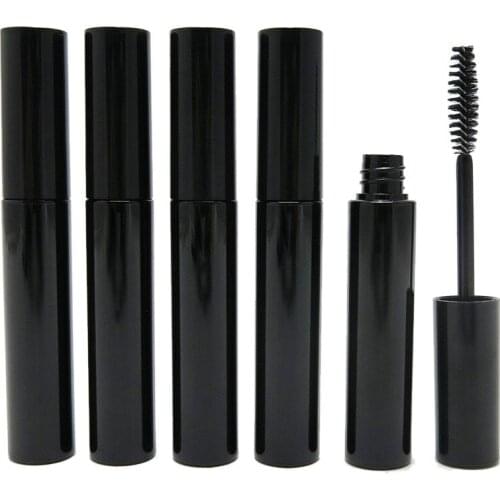 360pcs/lot Wholesale 10ml Black Plastic Mascara Tube Empty Refillable Mascara Liquid Eyelash Cream Vial Bottle Travel Portable