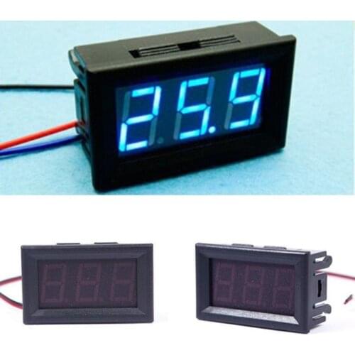 Digital Voltmeter DC 4.5V to 30V DIY Mini Tester Voltage Panel Meter Red/Blue/Green For 6V 12V Electromobile Motorcycle Car Auto