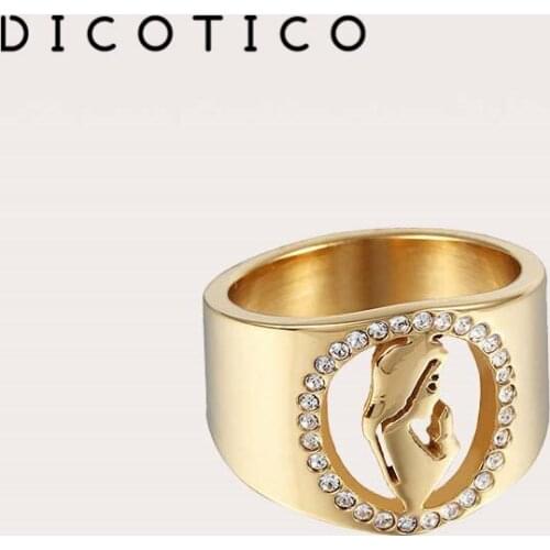 DICOTICO Women's Gold Rings
