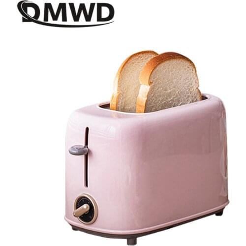 DMWD 6 Gear Electric Bread Toaster 650W Automatic Sandwich maker Breakfast Machine With Dustproof Lid Double-side Heating 220V