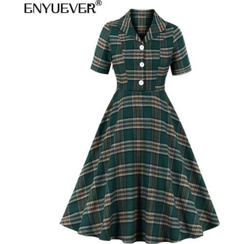 ENYUEVER Summer Dresses With Buttons