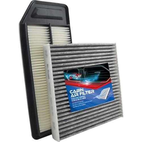 Bi-Trust Engine & Cabin Air Filter for 2003-2007 Honda Accord 2004-2008 Acura TSX 80292-SDA-A01 CF10134