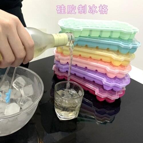 Faveolate Shape Ice Cube Mold 1PC DIY Ice Tray Ice Cube Mold Storage Containers Box With Lid D724