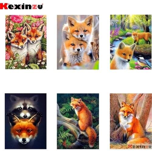KEXINZU 5D Diamond Painting Full Display Little Dog Diamond Embroidery Full Square Cross Stitch Rhinestones Decor Home Gift y045