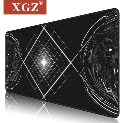 XGZ super non-slip natural gamers computer rubber mouse pad with edge protection 40X90CM, lock