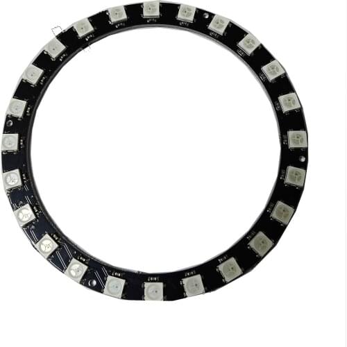 1pcs WS2812B Module Strip 24 Bits 24 X WS2812 5050 RGB LED Ring Lamp Light with Integrated Drivers RGB 24