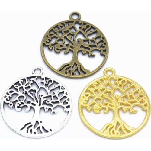 Hot Sale 20pcs Fashion charm gifts vintage life tree alloy charms DIY Making bracelet necklace Pendant jewelry Accessories