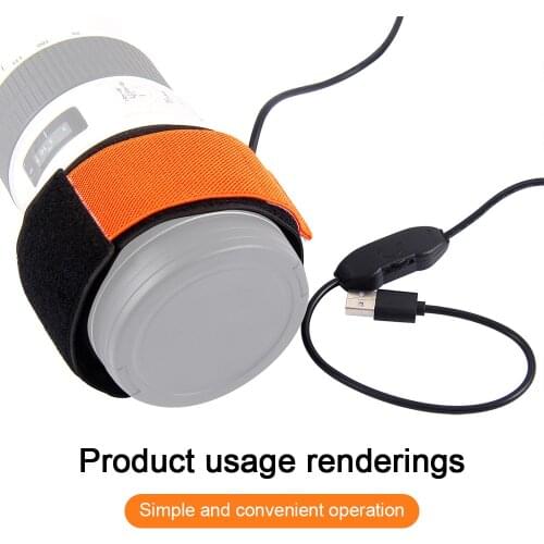 5V Dew Heater Strip Linear Temperature Control Dew Heater For Telescopes Hunting Camera DSLR Lens Outdoor Equiment