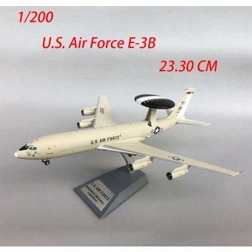 Diecast 1/200 Scale Alloy Plane U.S. Air Force E-3B Early Warning AEW 552AC Aircraft Model Static Display Mini Hot Toys