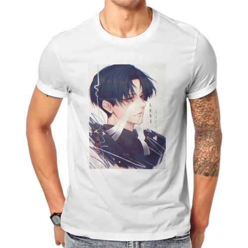 Men Levi Ackerman Attack in Titans Print Anime Armin Armin Arlert Novelty Graphic Classic O collar T-shirts