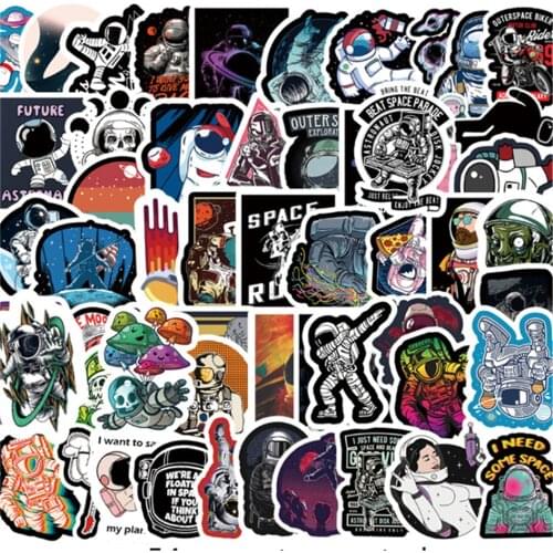 10/30/50/PCS Cartoon Fantasy Space Astronaut Graffiti Sticker Suitcase Water Cup Guitar Helmet Laptop Decorative Toy Wholesale