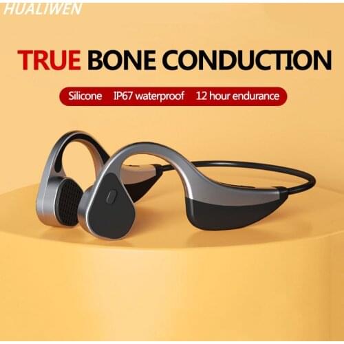 Bone Conduction Headphones Bluetooth Wireless Sports Earphone Tws Headset Stereo Hands-free With Microphone For Running