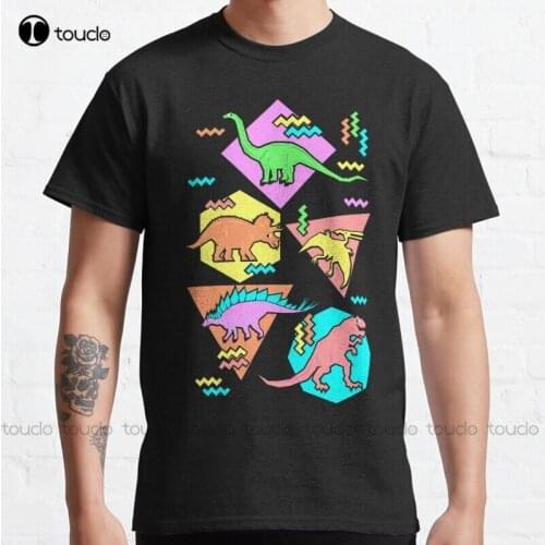 New Nineties Dinosaurs Pattern Classic T-Shirt Womens Shirts For Work Cotton Tee Shirt S-5Xl Unisex