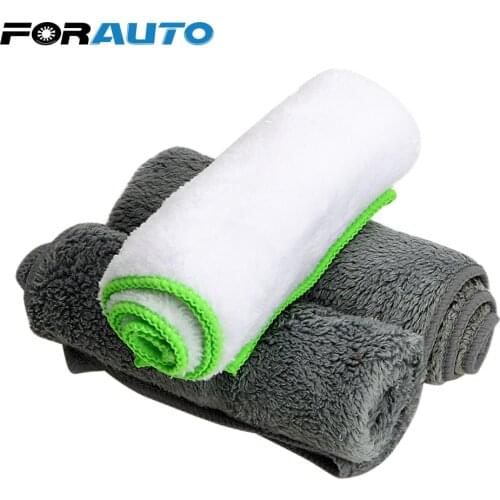 FORAUTO Car Wash Towel Ultra Soft Microfiber Cloth Auto Care Detailing Cleaning Tool for Car Wax Polish Car-styling Accessories