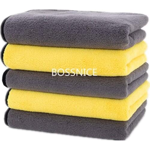 5PCS 800GSM 38x45CM Car Styling Wash Microfiber Towel Car Cleaning Drying Cloth Auto Care Cloth Detailing Polishing Never Scrat