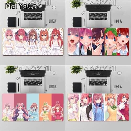Maiyaca anime The Quintessential Quintuplets Durable Rubber Mouse Mat Pad Free Shipping Large Mouse Pad Keyboards Mat