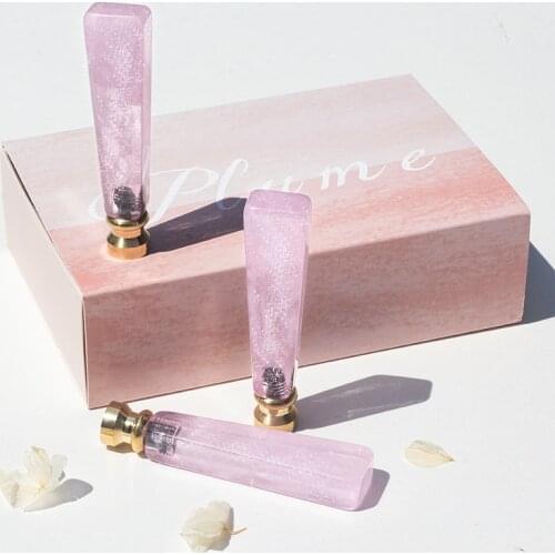 Custom Pink Blue Stamps Box Kit 3D Flat Wax Seal Kits Sealing Beads Stamp Set Envelope Date Wedding Gifts Journal Postcard Sets