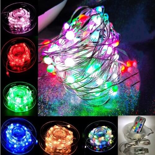 WS2812B Led Strip String Light USB Controller Smart Cooper Wire Christmas Garland Holiday Fairy Wedding Party Decoration Light