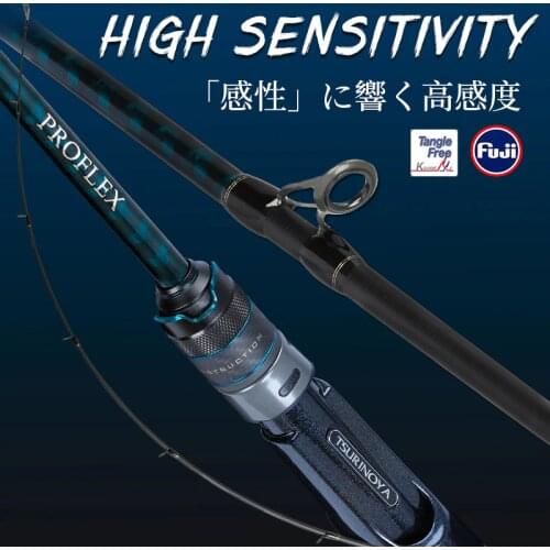 TSURINOYA PROFLEX Ⅲ Spinning Casting Fishing Rod 1.95/2.01/2.10m Fast Action ML M Power 2 Sections Universal Bass Lure Rod