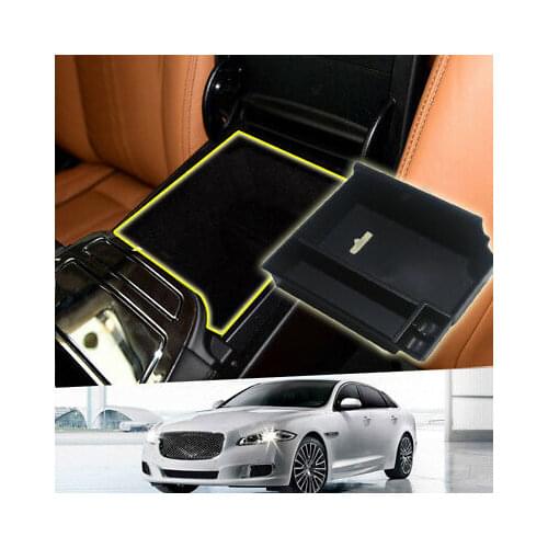 Interior Console Armrest Storage Box Organizer Holder For Jaguar XJ 2010 - 2016