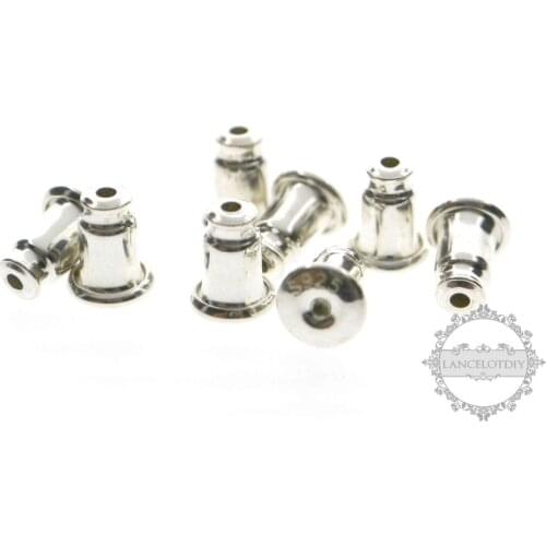 4.5x6mm 925 sterling silver DIY studs earrings back supplies findings 1702168