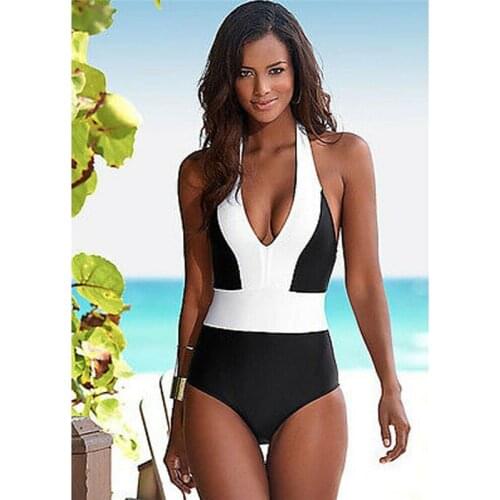 Women One Piece Swimsuit Padded Bra Bandage Bikini Halter Swimwear Bathing Suit Wear Ladies Casual Clothes Sunglasses shorts