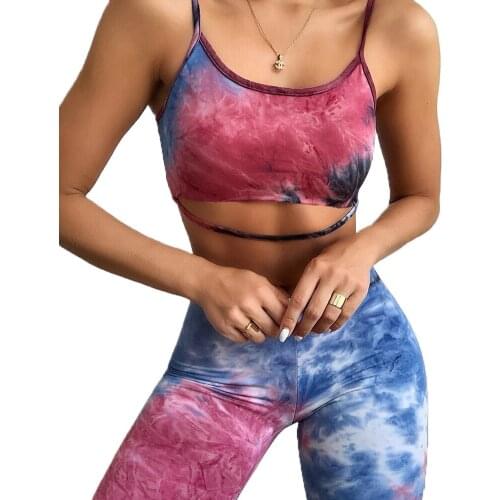 Women Dress Set Two-piece Camisole Gradient Color 2 Pcs High Waist Shorts Clothes Set Fashion Women Summer Clothes Sports Suit