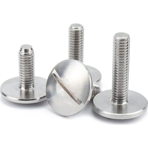1/2/5pcs M2 M2.5 M3 M4 M5 M6 304 A2-70 Stainless Steel GB947 Large Extra Size Oversize Big Slotted Truss Round Head Bolt Screw