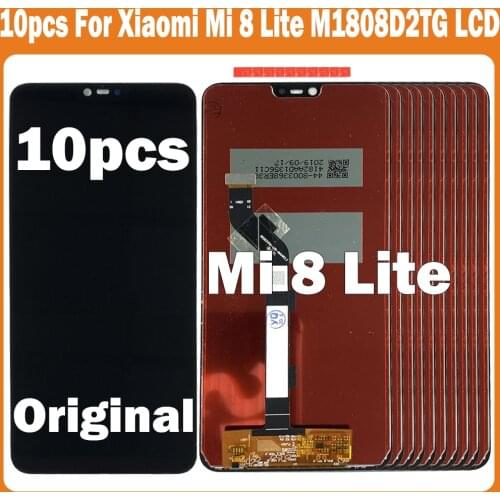 10 Piece/lot 100% Tested 6.26'' Display Replacement For Xiaomi Mi 8 Lite LCD Touch Screen Digitizer Assembly For Xiaomi Mi8 Lite