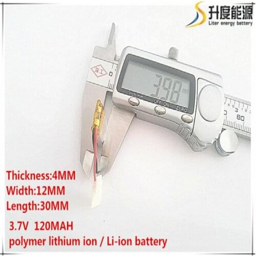 10pcs [SD] 3.7V,120mAH,[401230] Polymer lithium ion / Li-ion battery for TOY,POWER BANK,GPS,mp3,mp4,cell phone,speaker