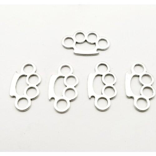 5 Pieces of AI Fist Ring 34x19mm Amulet Tiger Finger Antique Silver Plated Pendant DIY Handmade Tibetan Silver Looking Jewelry