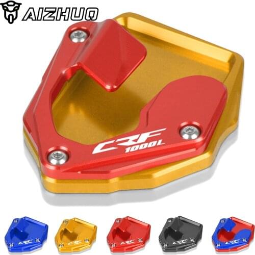 Motorcycle Side Stands Enlarge FOR HONDA CRF1000L Africa Twin 2015 2016 2017 2018 2019 CNC CRF 1000 L Extension Support Plate