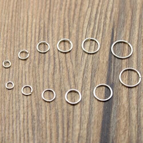 925 Sterling Silver Jump Rings Split Ring for Jewelry Findings Components Earring Bracelet Connectors Jewelry Making Accessories