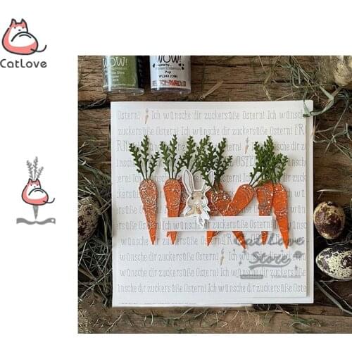 Carrot Vegetable Metal Cutting Dies Scrapbooking Stencil Die Cuts Card Making DIY Decorative Craft Embossing New Dies For 2020
