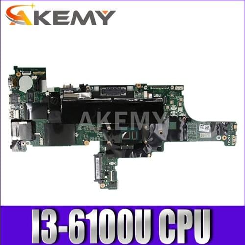New NM-A581 Mainboard For Lenovo Thinkpad T460 notebook Laptop motherboard 01AW322 01AW320 01AW322 W/ I3-6100U CPU free shipping