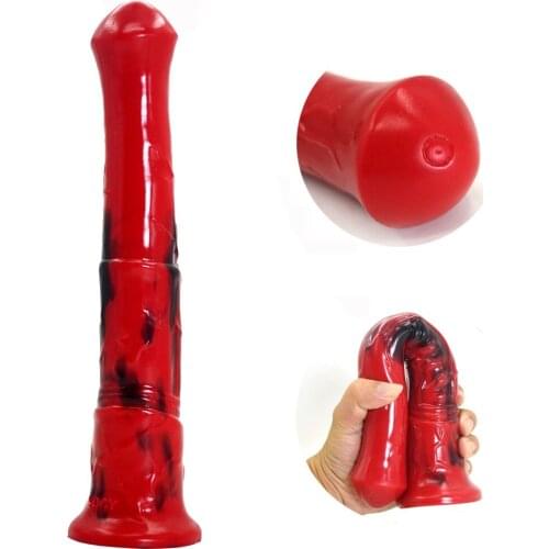 Huge Horse Dildo Realistic Animal Dildos, Liquid Silicone Fake Big Long Penis Artificial Giant Dick Didlo For Women Sex Toys