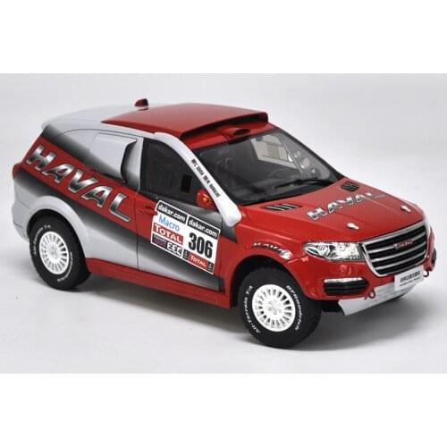 Original factory authentic 1:18 HAVAL racing car model Dakar rally car SUV diecast car model with small gift