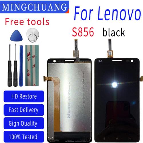 Original Black 5.5″For Lenovo s856 LCD Display + Touch Screen Digitizer Sensor Glass Panel Assembly Replacement Parts