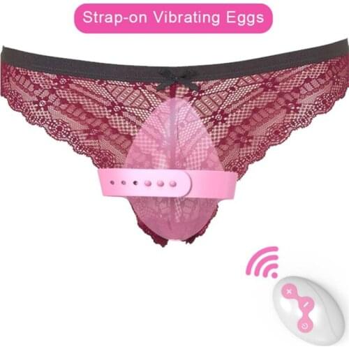 Rechargeable Wireless Remote Control Vibrator 10 Speeds Wearable C String Panties Vibrating egg Sex Toy For Women