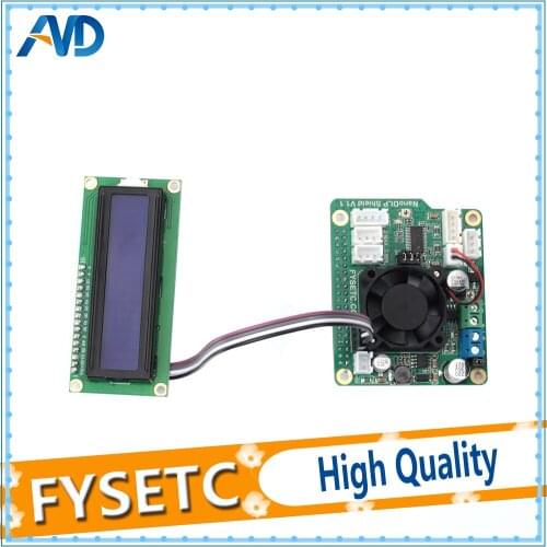 NanoDLP Shield V1.1 Expansion Board With DRV8825 Controled MOS + LCD1602 16X2 LCD With I2C 1602 LCD Module Blue Screen