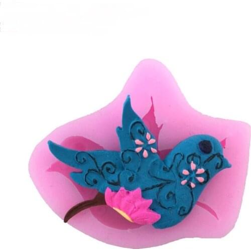 Swallow Bird Shape Silicone Mold for DIY Chocolate Candy Cake Decoration Plaster Ornaments Fondant Mould Kitchenware Baking Tool